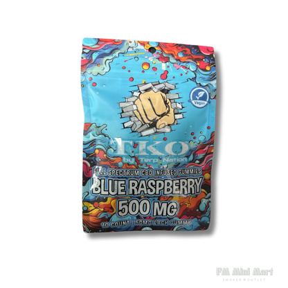 TKO Blue Raspberry Full Spectrum CBD Gummies - TKO 500mg