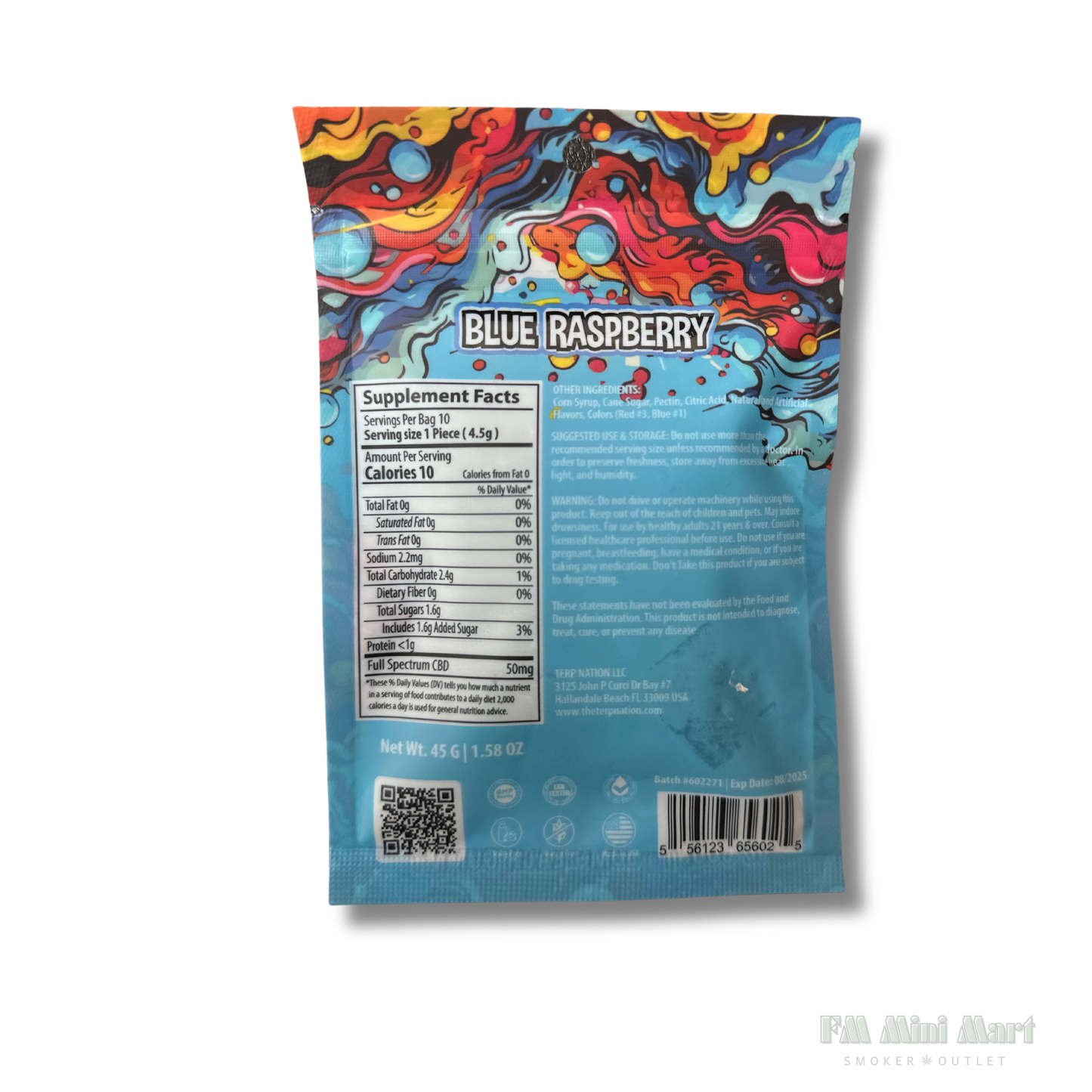 TKO Blue Raspberry Full Spectrum CBD Gummies - TKO 500mg