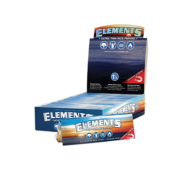 ELEMENTS RICE ROLLING PAPERS 1 1/4