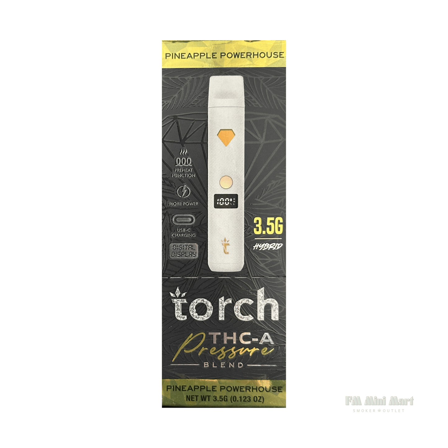 Torch Pressure THC-A 3.5G Disposable Vape Pen