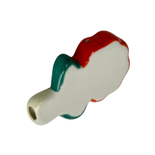 Wacky Bowlz Ceramic Pipe – Hand-Painted, Compact, Portable 3.5” Smoking Pipe | Flower