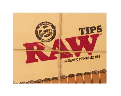 RAW Pre-rolled Tips Authentic - 21 Tips | Unbleached