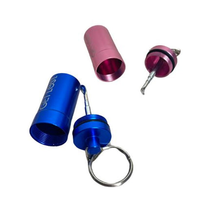 Mini Spoon Container Keychain – Portable Durable Accessory